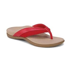 NEW VIONIC women's shore slippers in fruit punch suede